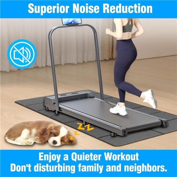 Foldable Walking Pad Treadmill Mat, Floor Protection Pad, Exercise Mats for - Picture 4 of 7